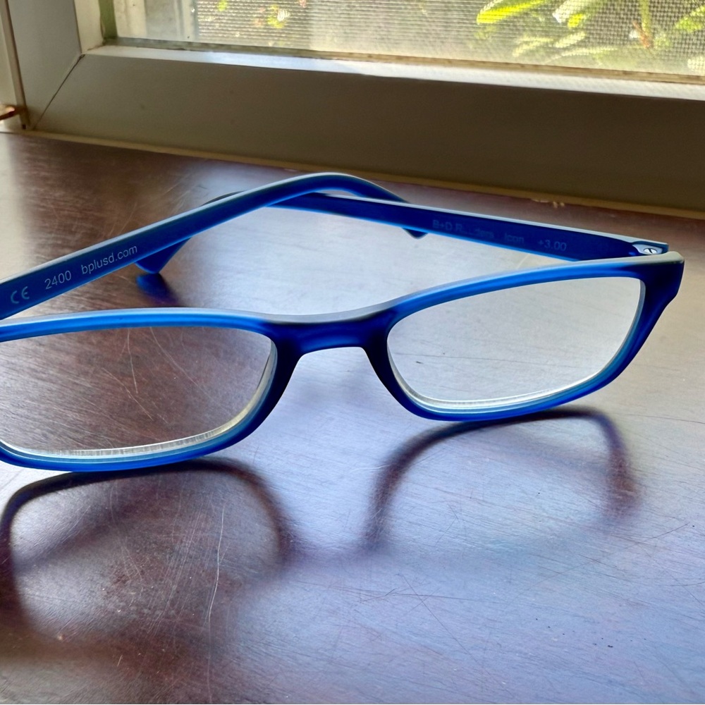 Modern Blue Reading Glasses